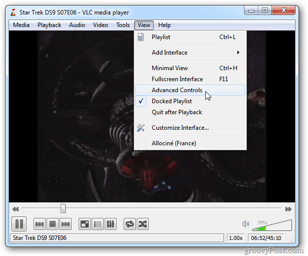 Tire instantâneos de tela no VLC Media Player