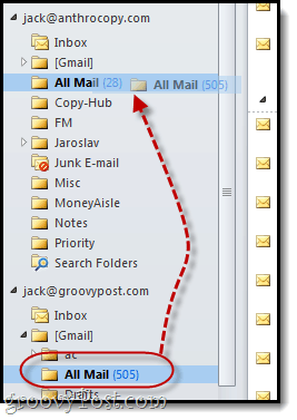 exportar / importar o Gmail para o Outlook para o Google Apps for Business