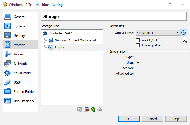 10 Adicionar arquivo ISO (instalação do Windows 10)