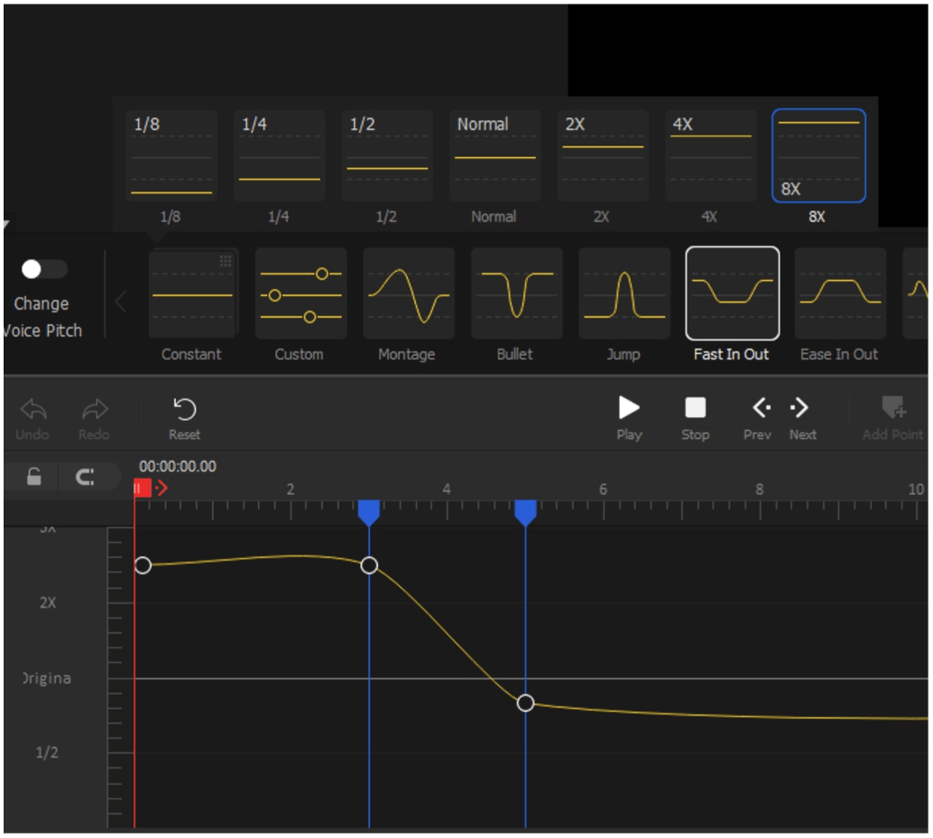 Editor de velocidade