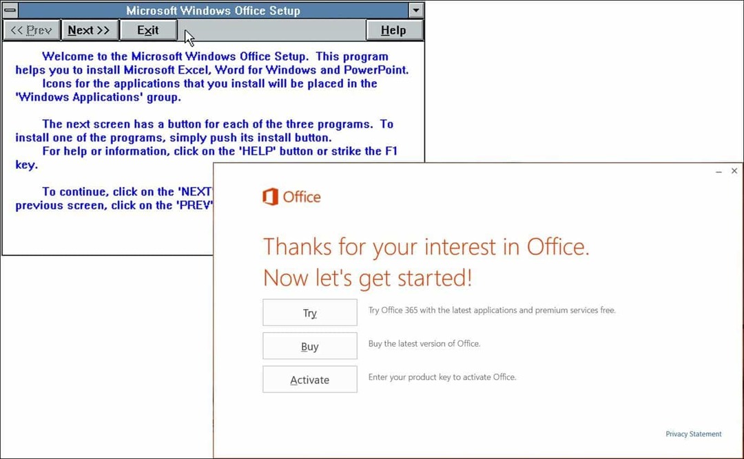 Um olhar sobre os 25 anos do Microsoft Office (antes e agora)