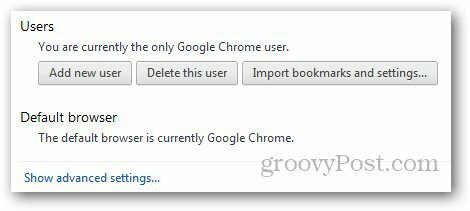 Navegador da Web padrão do Chrome 2