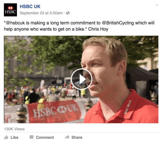 vídeo hsbc facebook