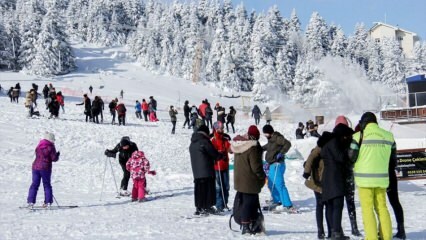 A espessura da neve excedeu 1 metro em Uludağ