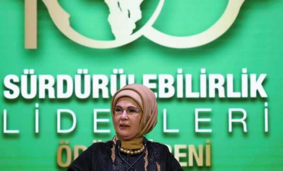 Compartilhamento de Emine Erdoğan da Cúpula do Século Sustentável