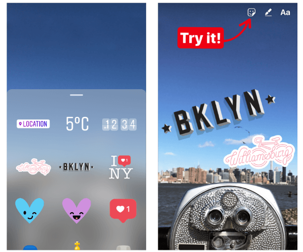 O Instagram lançou uma versão inicial dos geo-marcadores no Instagram Stories para a cidade de Nova York e Jacarta. 