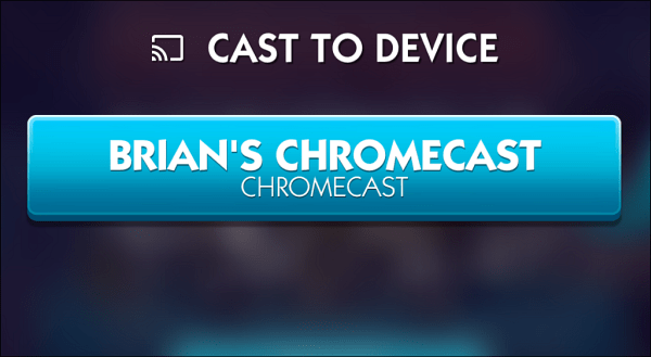 Escolha o Chromecast