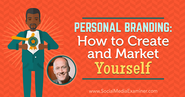 Marca pessoal: como criar e se comercializar, apresentando ideias de Chris Ducker no podcast de marketing de mídia social.