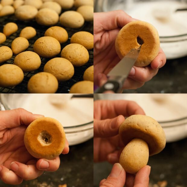 formato alternativo de biscoito de cogumelo 