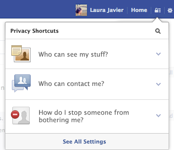 controles de privacidade do facebook