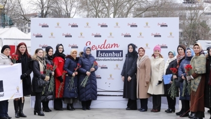 As filiais femininas do AK Party Istanbul estão na marcha de Sevdam Istambul!