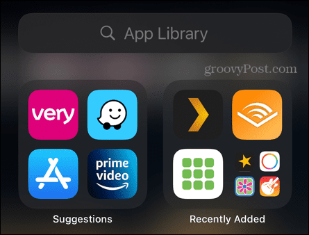 biblioteca de aplicativos iphone