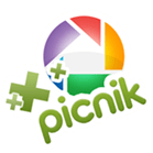 Álbuns da web do Picasa + Logotipo do Picnik