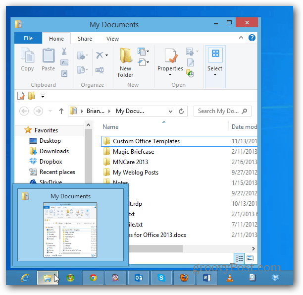 Tornar o Windows Explorer aberto para um local diferente de bibliotecas