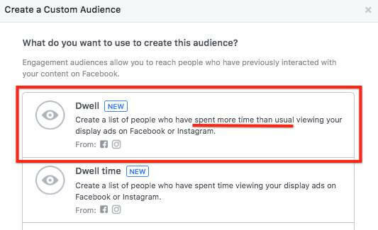  O Facebook agora permite que você direcione as pessoas que passaram mais tempo do que o normal visualizando seus anúncios.