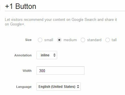 personalização do botão google mais