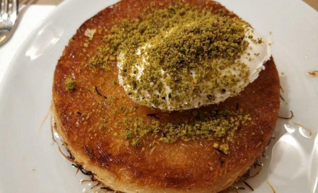 Como fazer künefe libanesa? Estilo diferente de truques künefe libaneses künefe