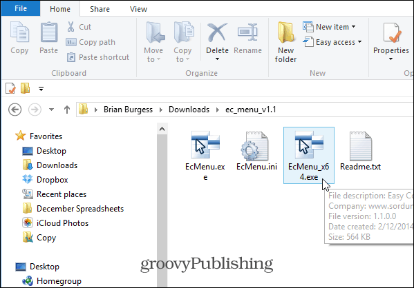 Adicionar itens ao menu de contexto do Windows Clique com o botão direito da maneira mais fácil