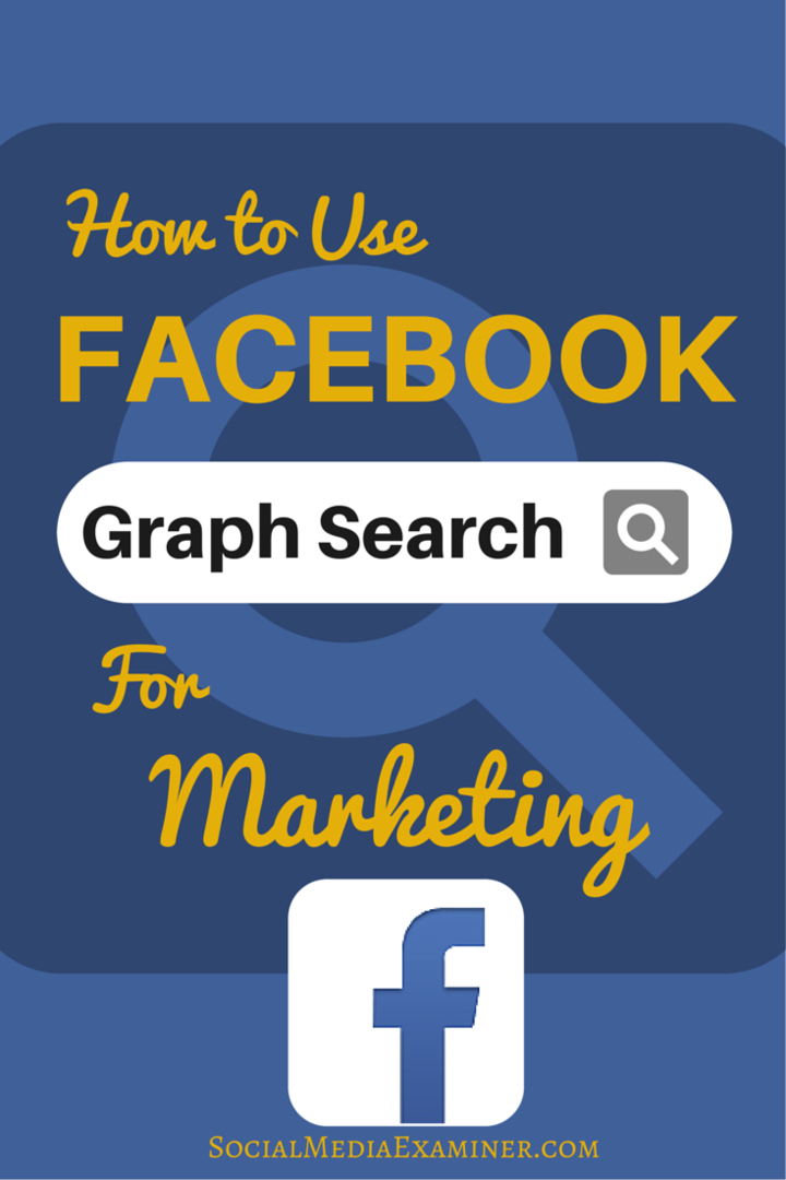 como usar a pesquisa gráfica do Facebook para marketing