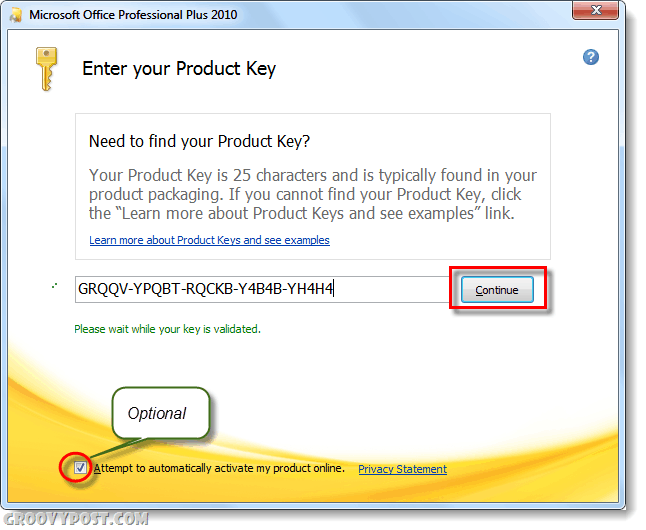 Como alterar as chaves do produto Microsoft Office 2010