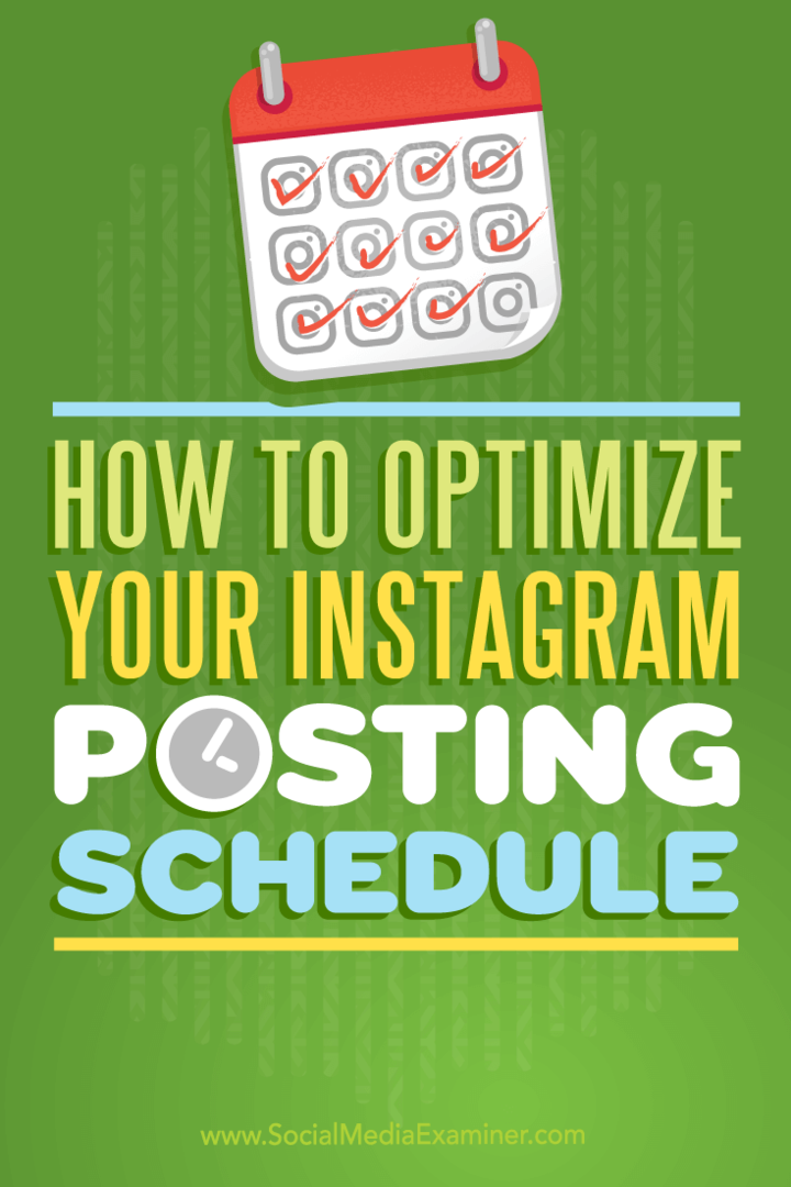 Como otimizar sua programação de postagem no Instagram: examinador de mídia social