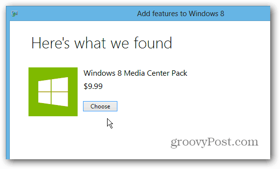Pacote do Windows 8 Media Center