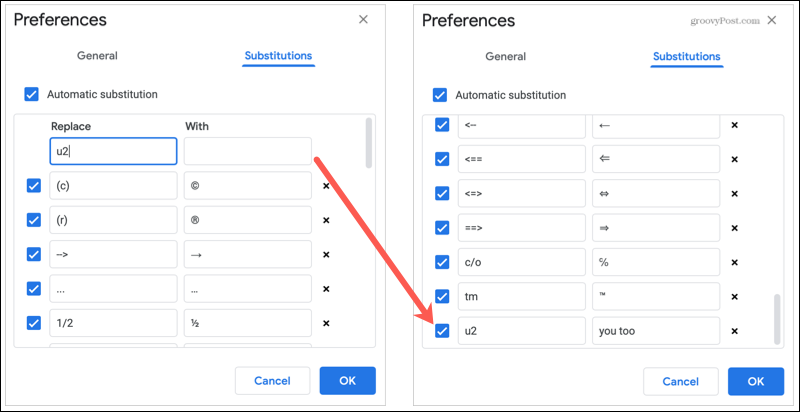 Adicionado Substituição de Texto na Lista