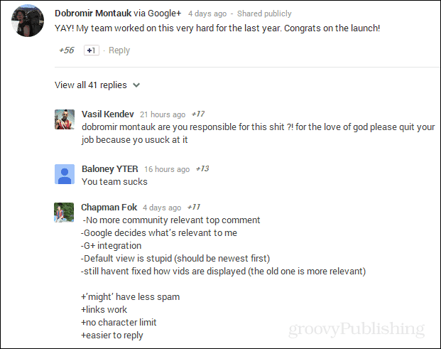 Petição para reverter comentários do YouTube fora da integração do Google+ atinge 90.000 assinaturas e cresce