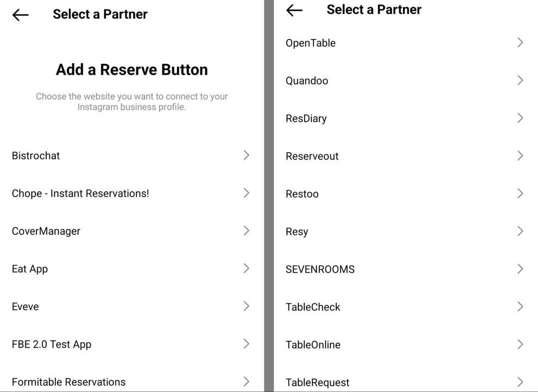 como-criar-um-botão-de-ação-de-reserva-no-instagram-restaurante-plataformas-conectar-a-perfil-profissional-resy-opentable-selecionar-um-parceiro-exemplo-7