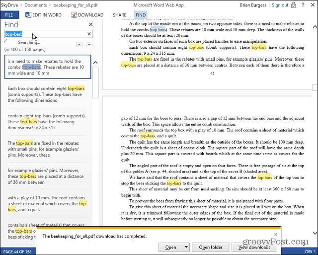 Leia e edite PDFs on-line com o Microsoft Office Web Apps