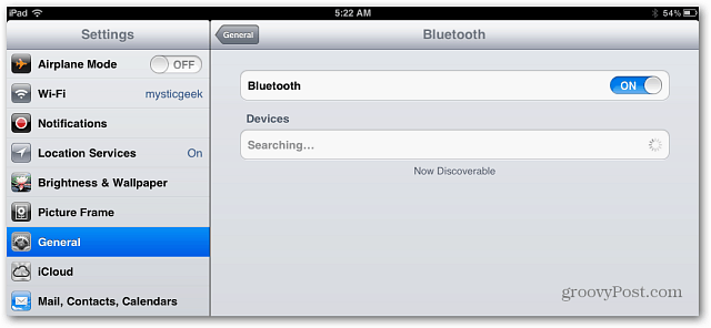 Conecte um teclado Bluetooth ao iPad