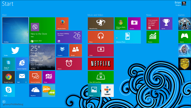 Dica do Windows 8.1: Torne a área de trabalho e o plano de fundo da tela inicial iguais