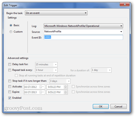 executar automaticamente o programa quando o computador for desconectado