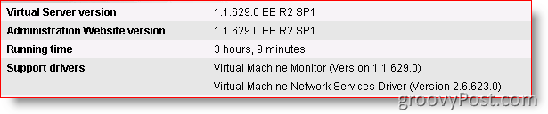 Atualização do Microsoft Virtual Server 2005 R2 SP1 [alerta de versão]