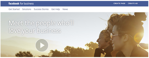 novo Facebook para atualização de negócios