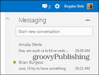 Chat de plug-in instalado no Skype HD Outlook