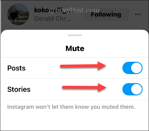 Silenciar Alguém no Instagram