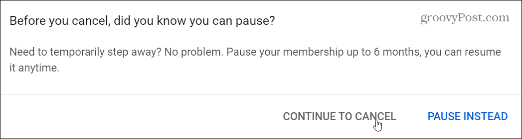  pausar ou cancelar
