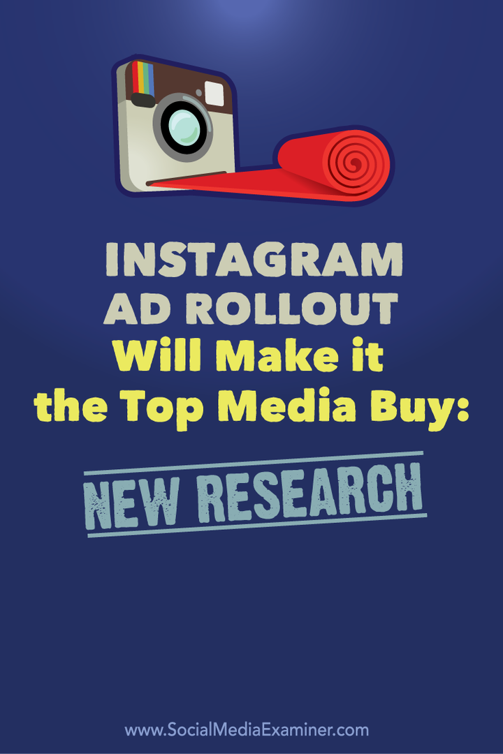 O lançamento de anúncios no Instagram o tornará a melhor compra de mídia: nova pesquisa: examinador de mídia social