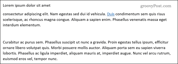 Formatação limpa de um documento do Word