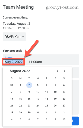 google calendar nova data