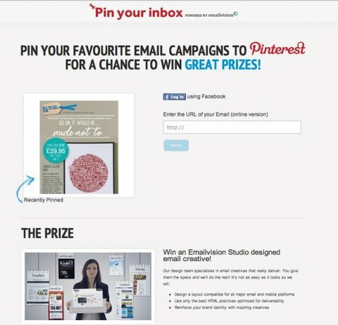 concurso emailvisions pinterest
