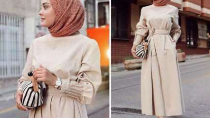 Como os vestidos de hijab são combinados?