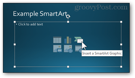 texto em branco campo formato slide estilo powerpoint 2013 inserir arte inteligente smartart grahpic criar novo