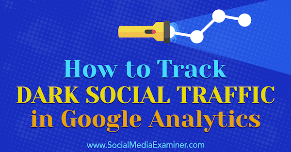 Como rastrear o tráfego Dark Social no Google Analytics por Rachel Moore no Examiner de mídia social.