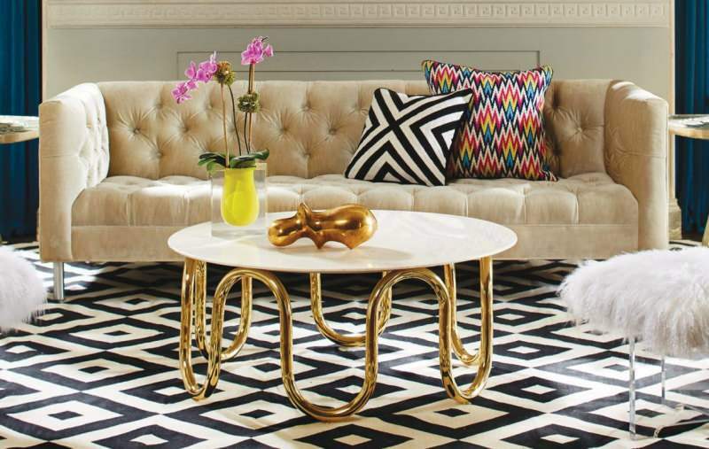 Nova tendência em decoração: móveis dourados