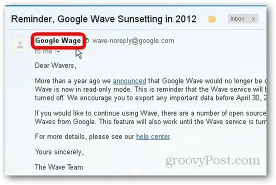 Google Wave dando adeus em 30 de abril
