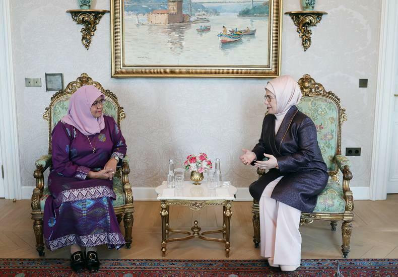 O Diretor Executivo das Nações Unidas, Maimunah Mohd Sharif, agradeceu a Emine Erdoğan