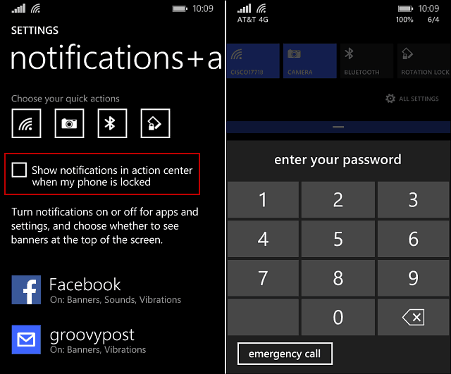 Windows Phone 8.1: Impedir que as pessoas vejam notificações na tela de bloqueio