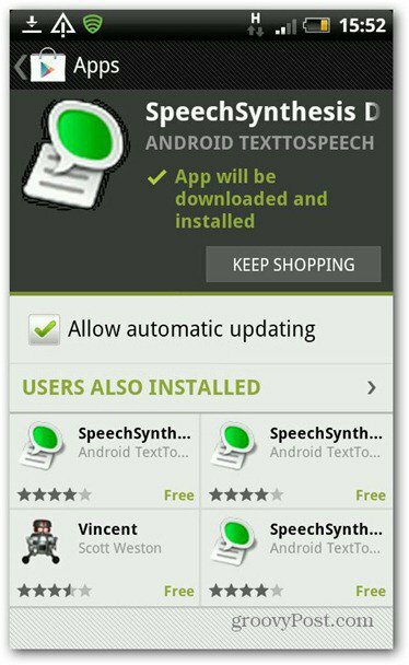 Texto para fala do Android
